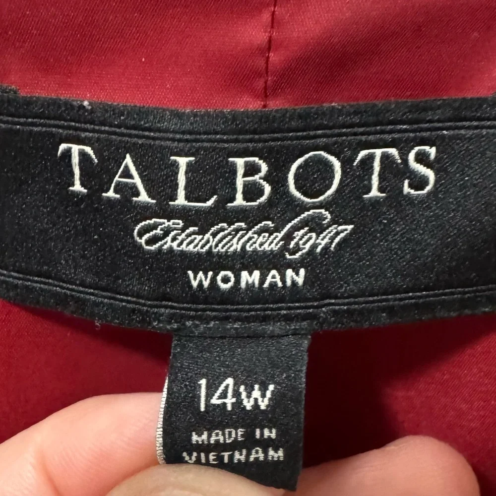 Talbots Vibrant Red Blazer